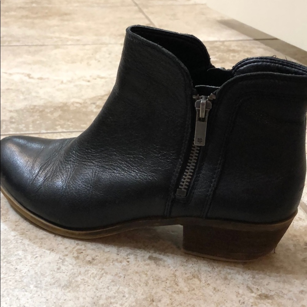 Leather booties